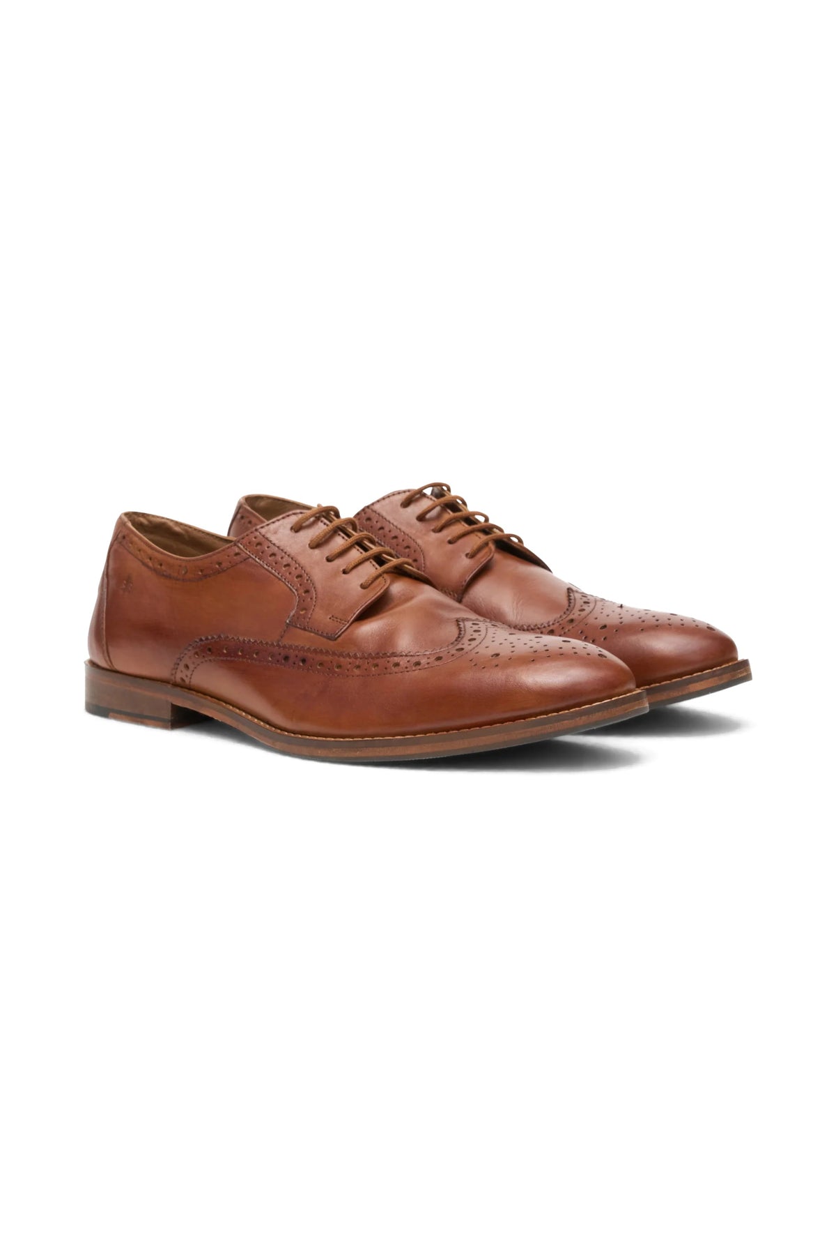 British Tan Wingtip Shoes