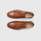 British Tan Wingtip Shoes