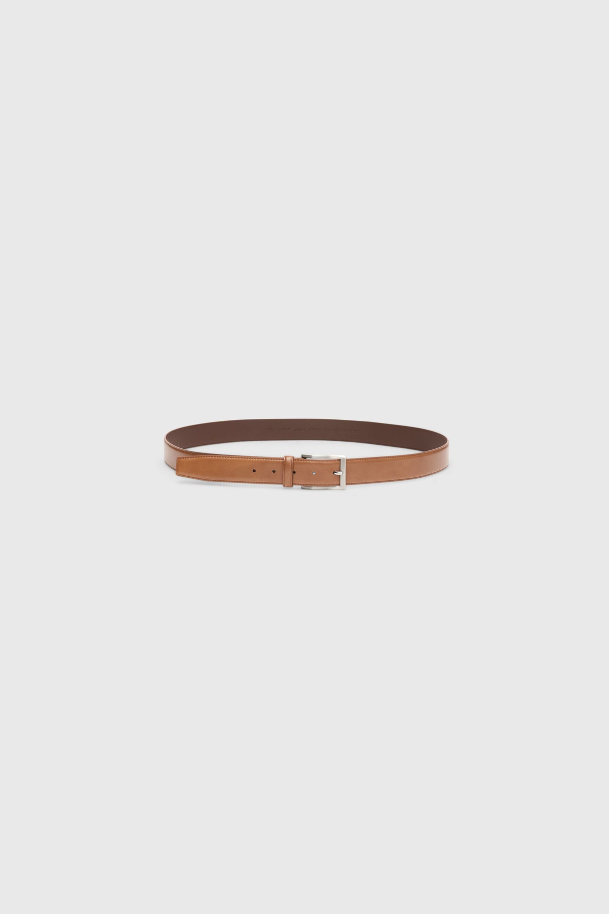Tan Leather Dress Belt