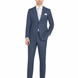 Blue Melange Jersey Knit Suit - view 2