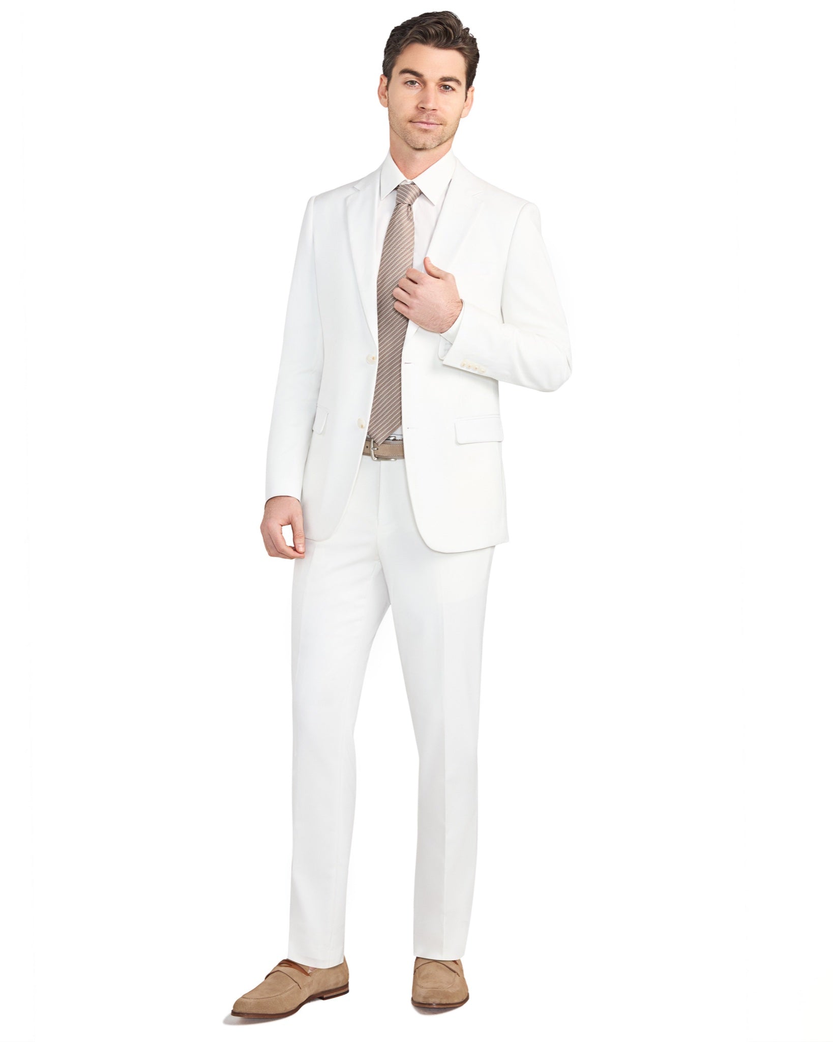 Bone White 2 Button Suit - view 2