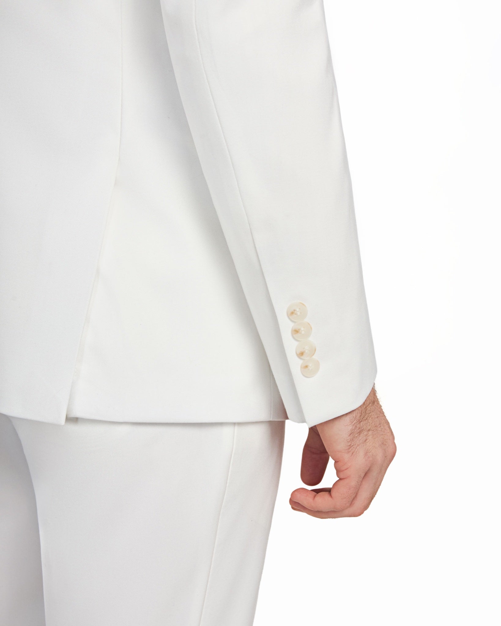 Bone White 2 Button Suit - view 5