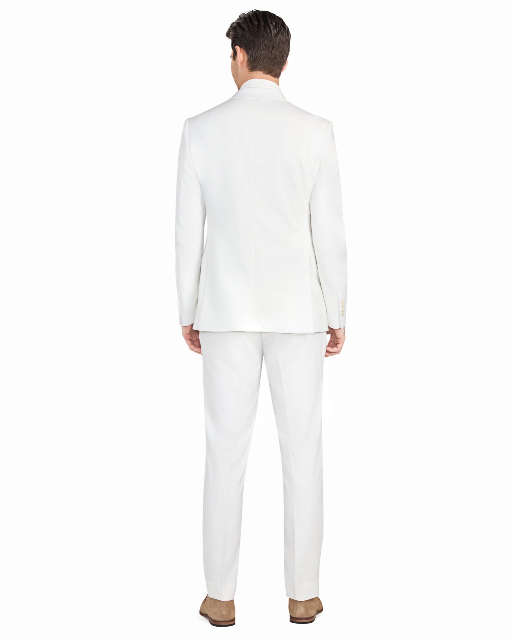 Bone White 2 Button Suit - view 6