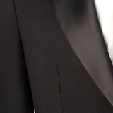 Classic Black Notch Lapel 2 Button Tuxedo