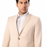 Tan 2 Button Suit