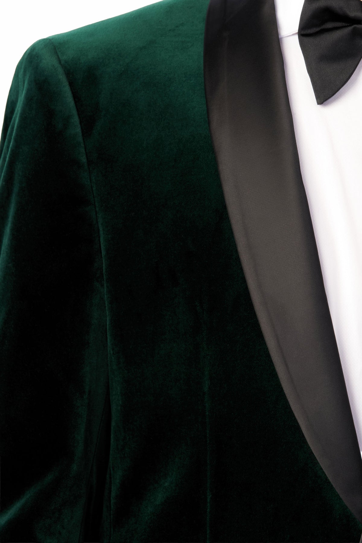 Green Velvet Shawl Lapel Tuxedo