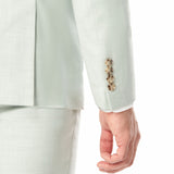 Light Sage Sharkskin 2 Button Suit