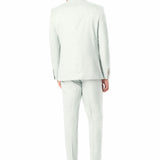 Light Sage Sharkskin 2 Button Suit