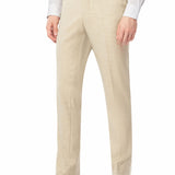 Tan Sharkskin 2 Button Suit