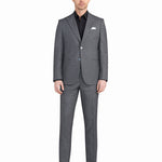 Grey Melange Jersey Knit Suit - view 1