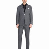 Grey Melange Jersey Knit Suit - view 1
