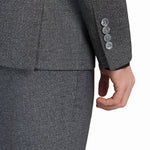 Grey Melange Jersey Knit Suit - view 6