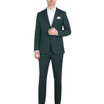 Hunter Green 2 Button Suit - view 2