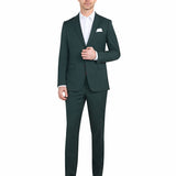 Hunter Green 2 Button Suit - view 2