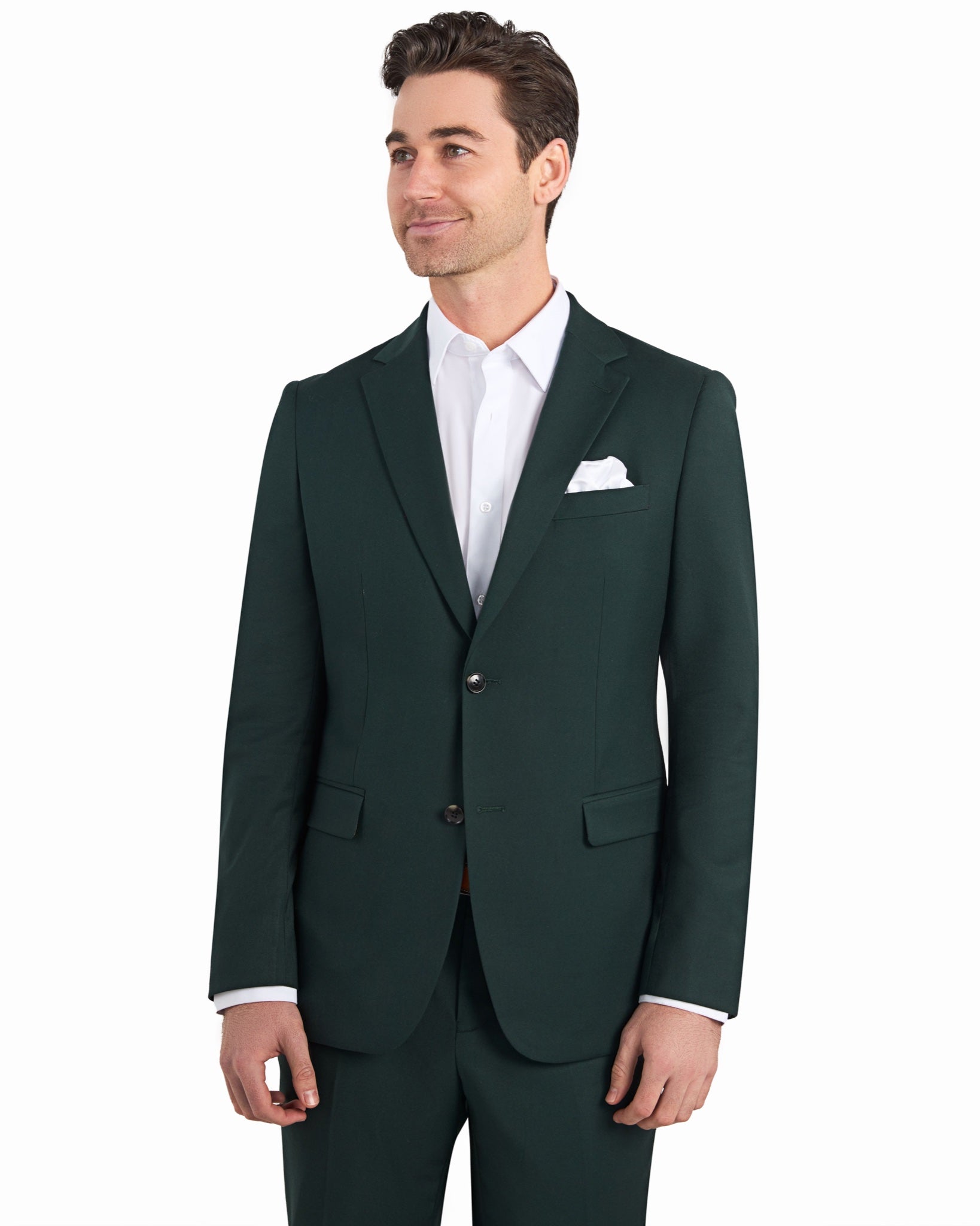 Hunter Green 2 Button Suit - view 4