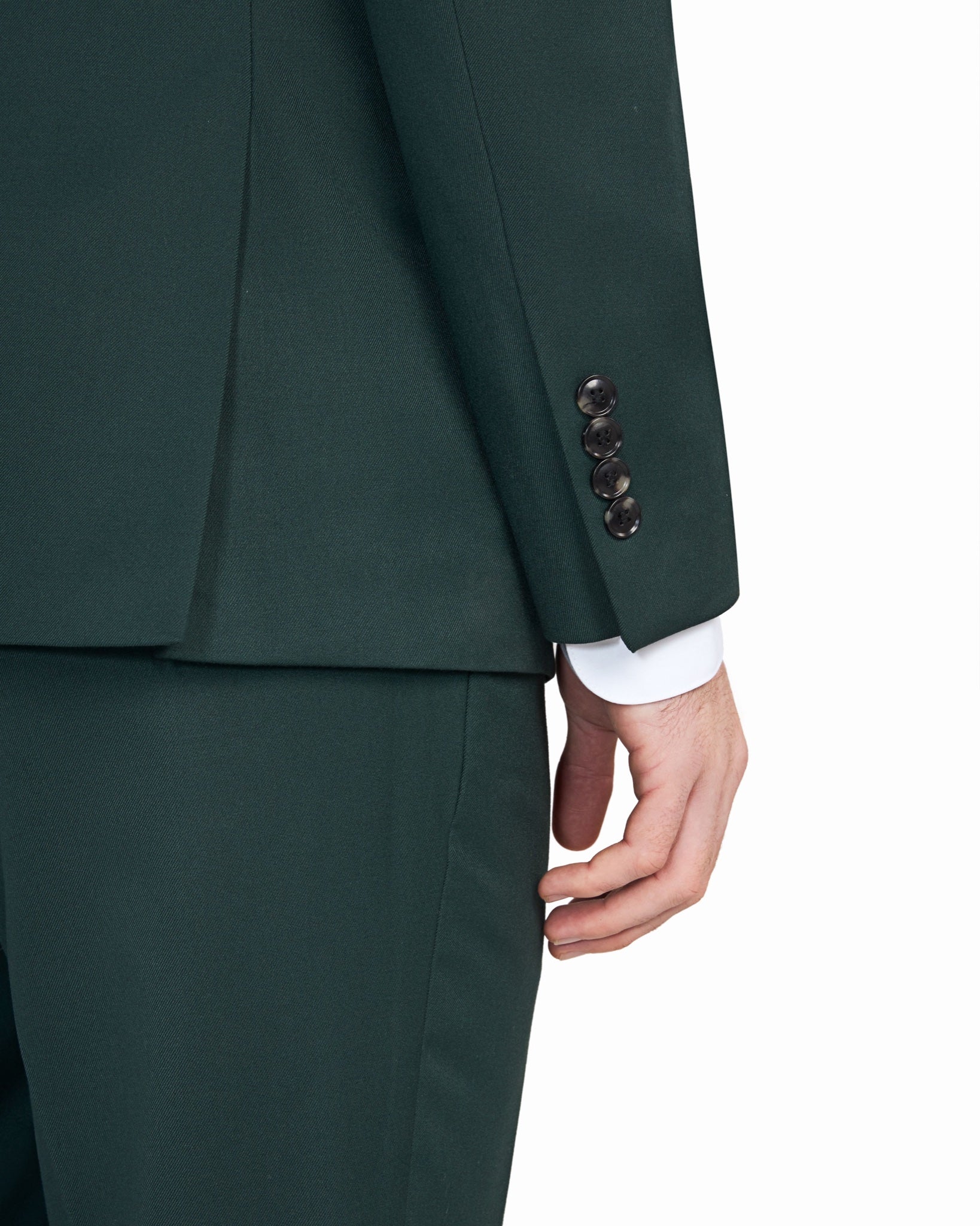 Hunter Green 2 Button Suit - view 6