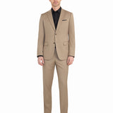 Khaki Tan 2 Button Suit - view 1