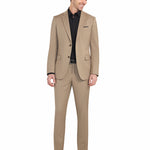 Khaki Tan 2 Button Suit - view 2