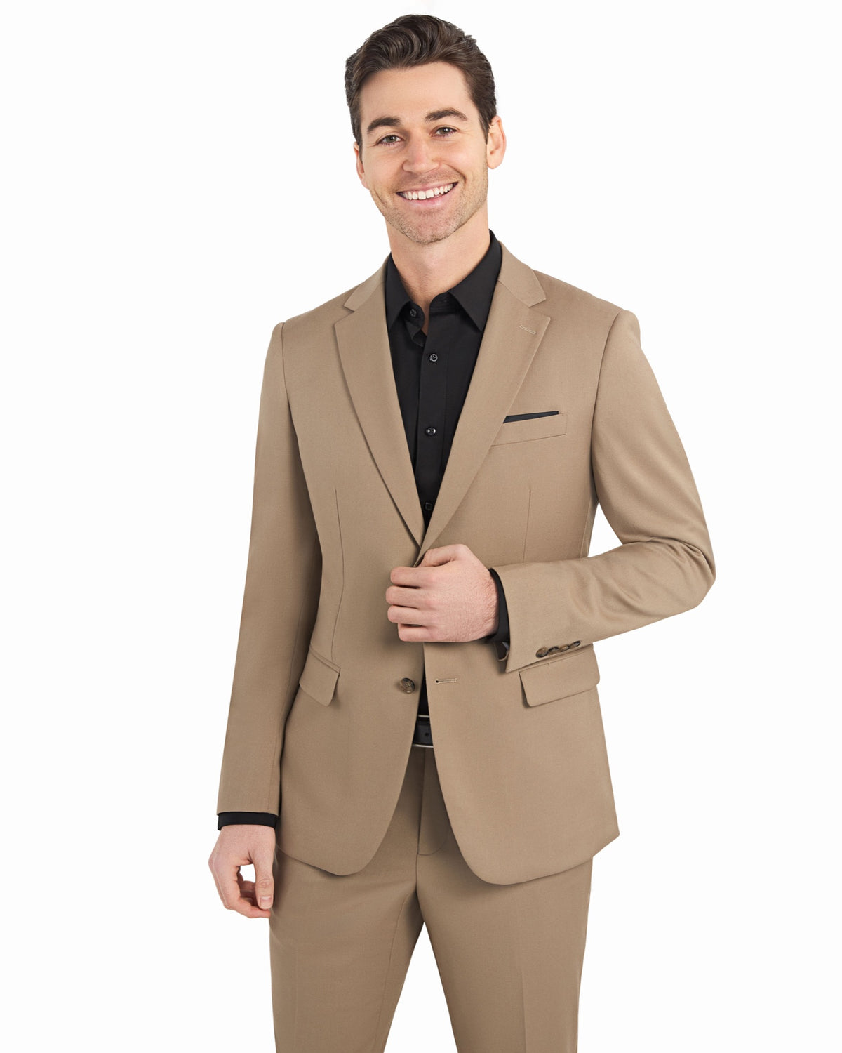 Khaki Tan 2 Button Suit - view 6