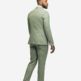 Light Green Tweed 3 Piece Suit
