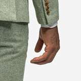 Light Green Tweed 3 Piece Suit