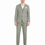 Light Green Tweed 3pc Suit - view 1