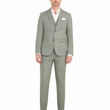 Light Green Tweed 3pc Suit - view 1