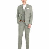 Light Green Tweed 3pc Suit - view 3