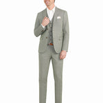 Light Green Tweed 3pc Suit - view 4