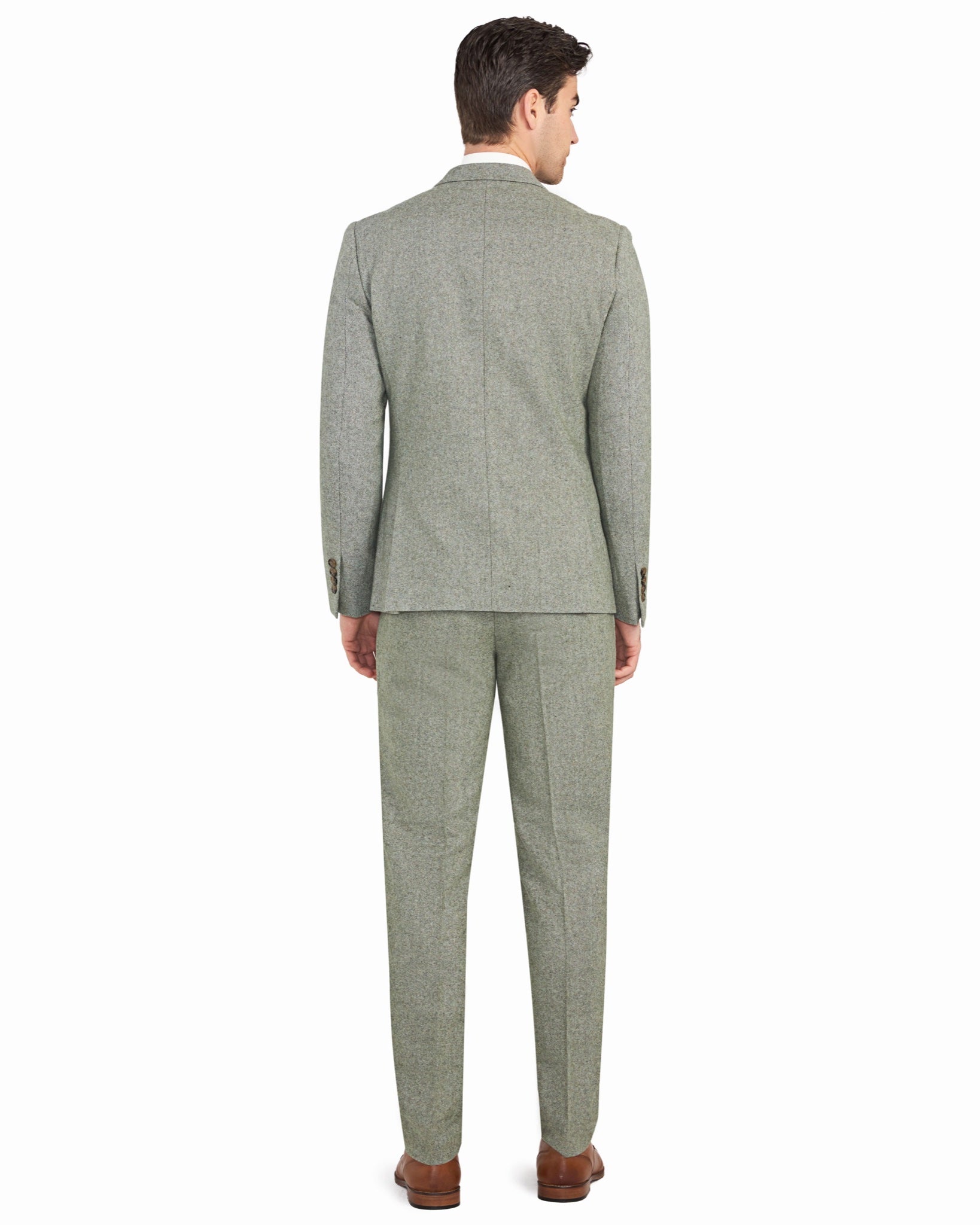 Light Green Tweed 3pc Suit - view 6