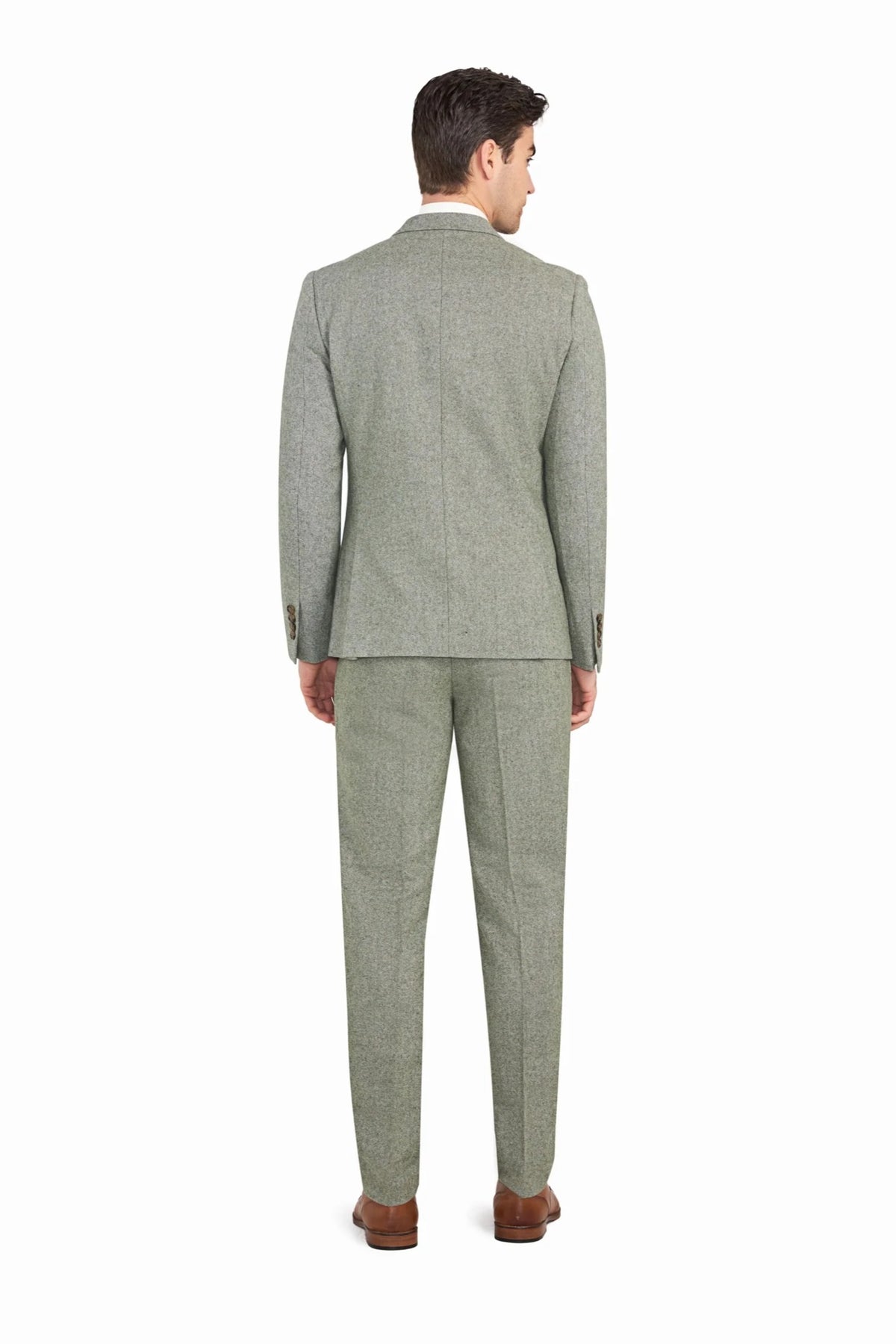 Light Green Tweed 3pc Suit - view 6