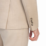 Light Tan Sharkskin 2 Button Suit - view 6