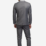 Medium Gray Peak Lapel Tuxedo