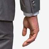 Medium Gray Peak Lapel Tuxedo