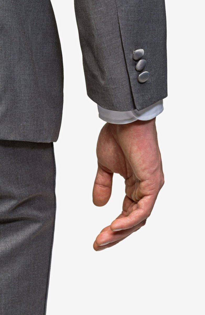 Medium Gray Peak Lapel Tuxedo