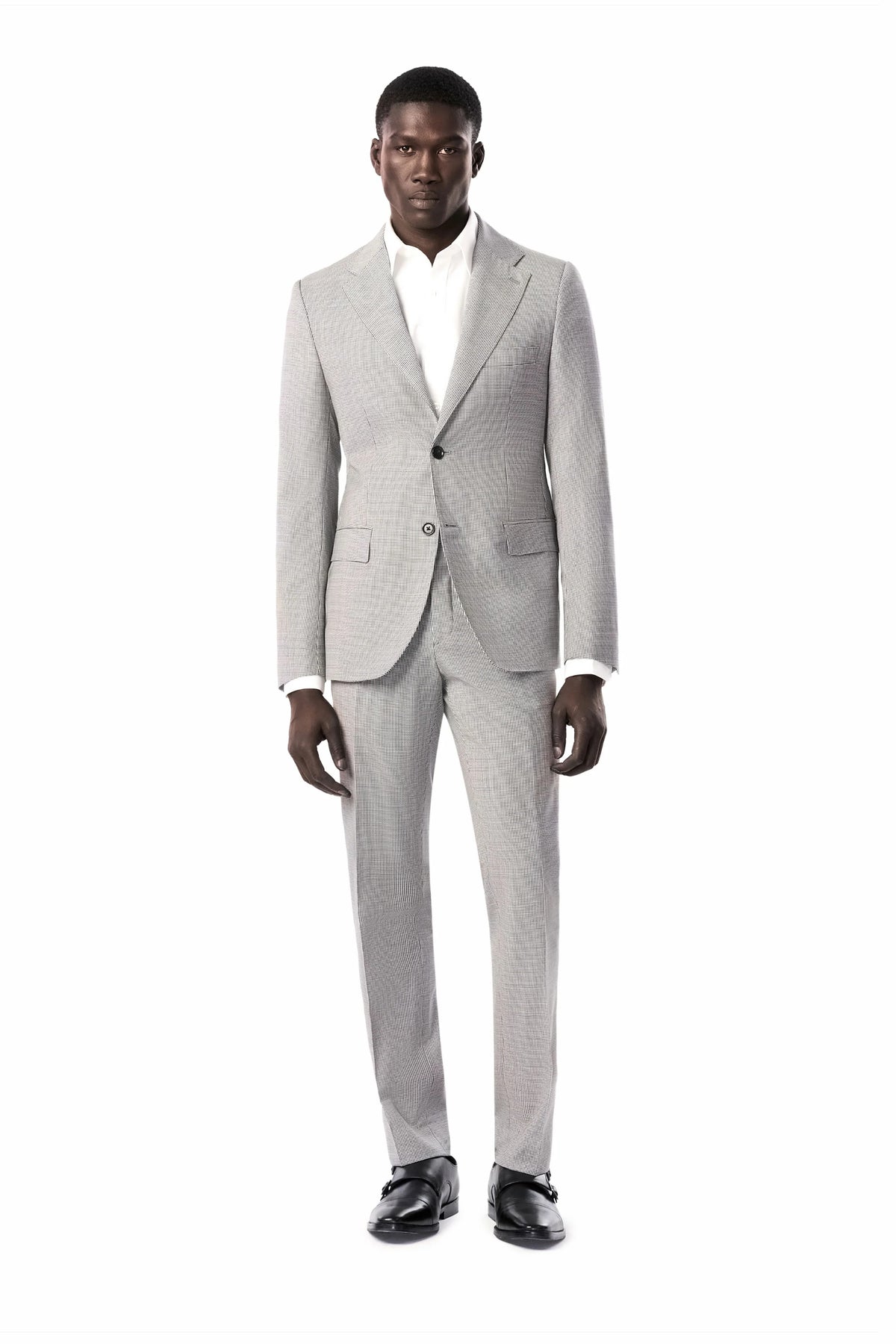 Black & White Classic Houndstooth Suit