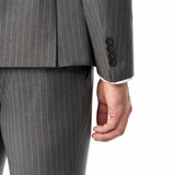 Classic Gray Pinstripe 2-Button Suit