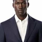 Classic Navy Pinstripe 2-Button Suit