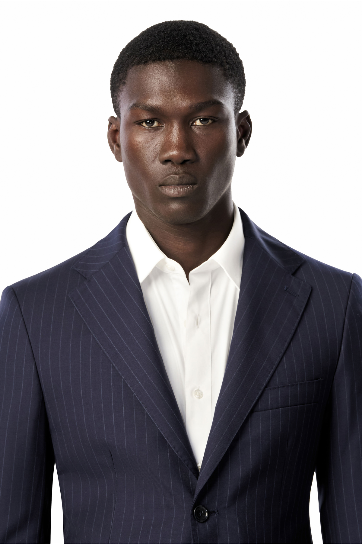 Classic Navy Pinstripe 2-Button Suit