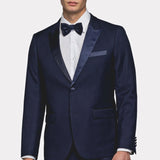 Navy Blue Peak Lapel Tuxedo
