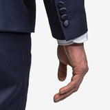 Navy Blue Peak Lapel Tuxedo