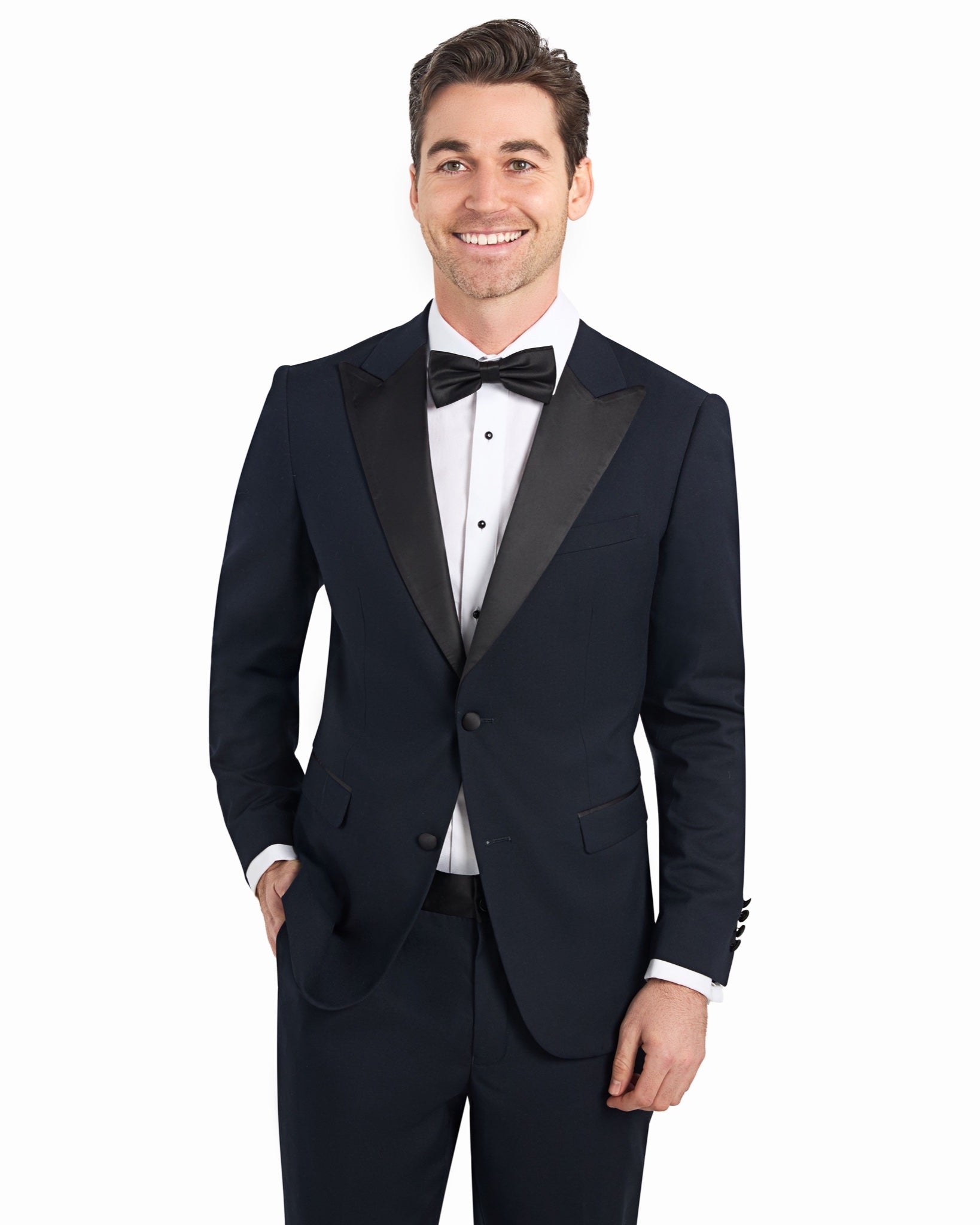 Navy Peak Lapel Tuxedo - view 3