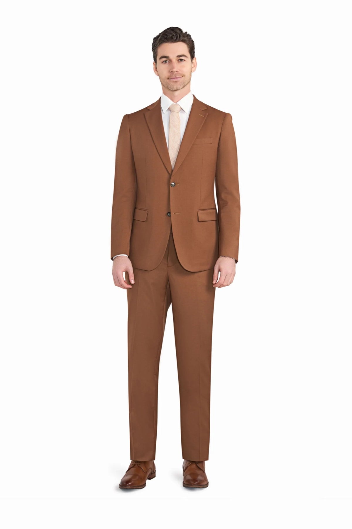Rust Brown 2 Button Suit - view 1