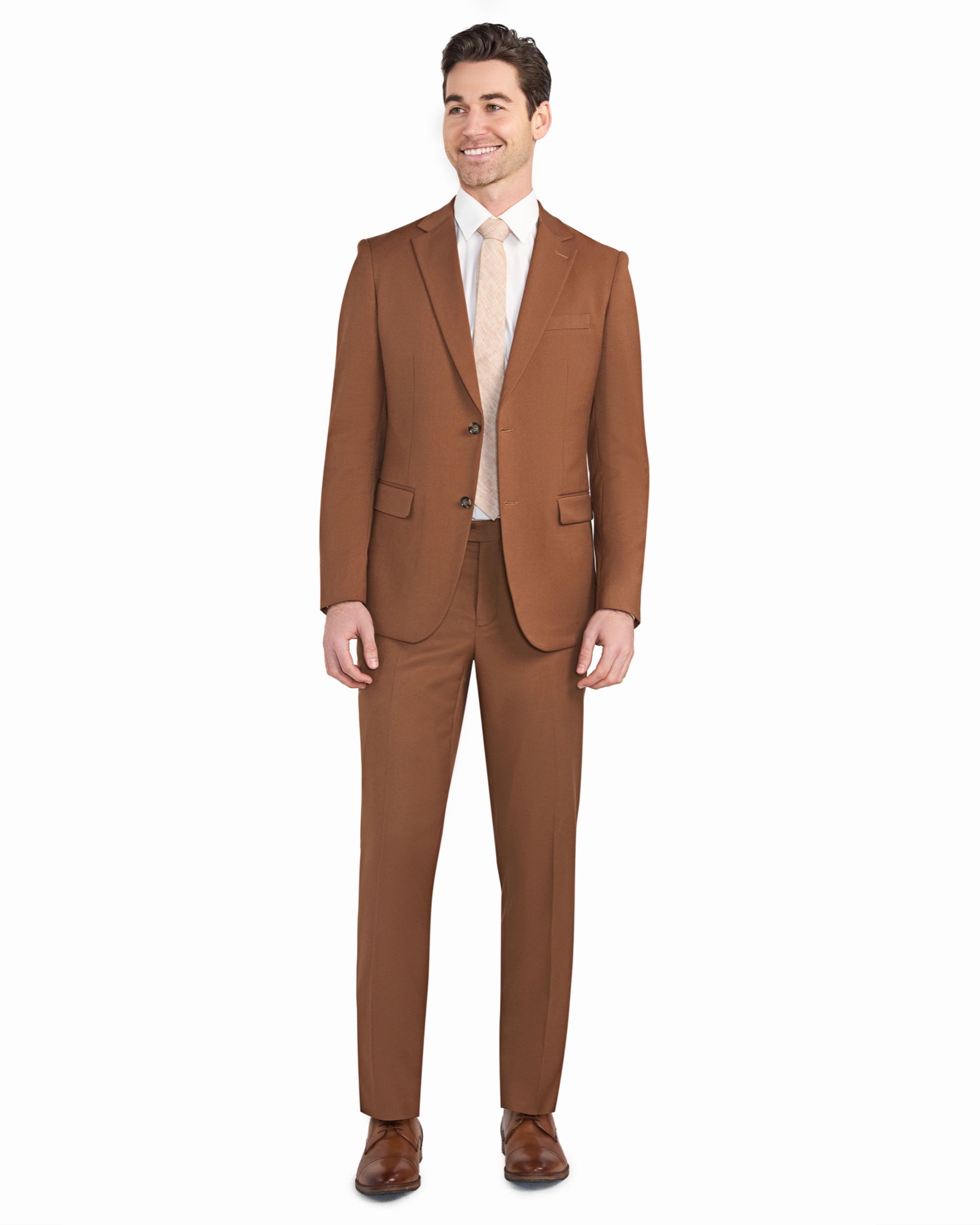 Rust Brown 2 Button Suit - view 2