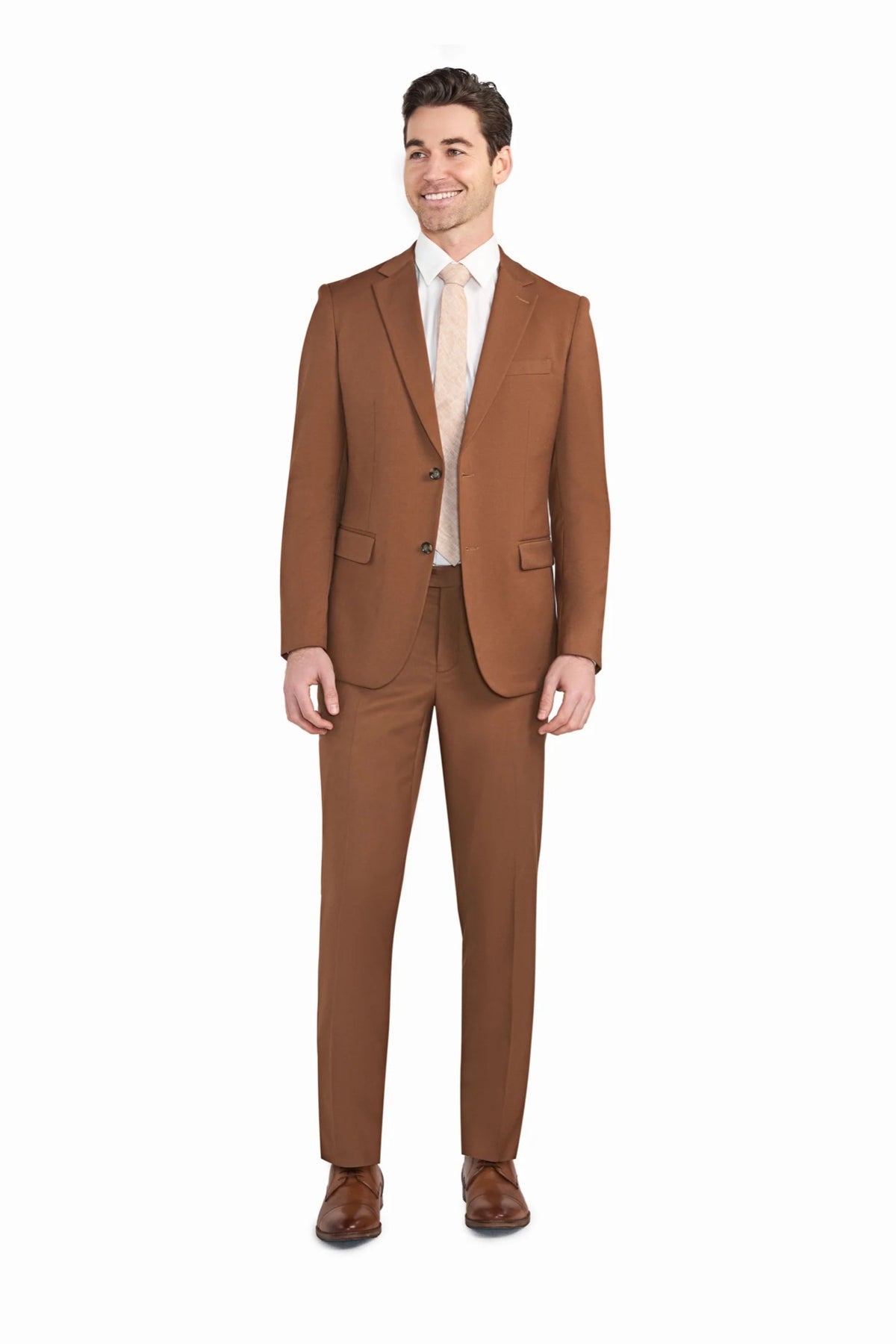 Rust Brown 2 Button Suit - view 2