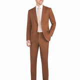 Rust Brown 2 Button Suit - view 3