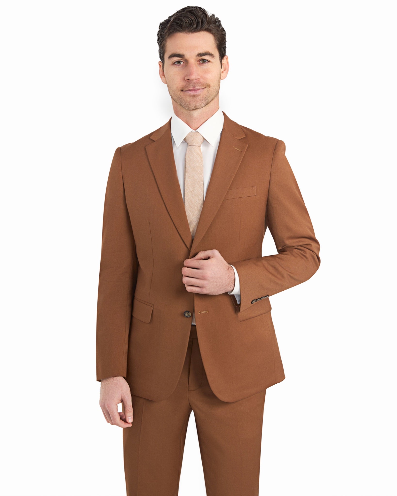 Rust Brown 2 Button Suit - view 4