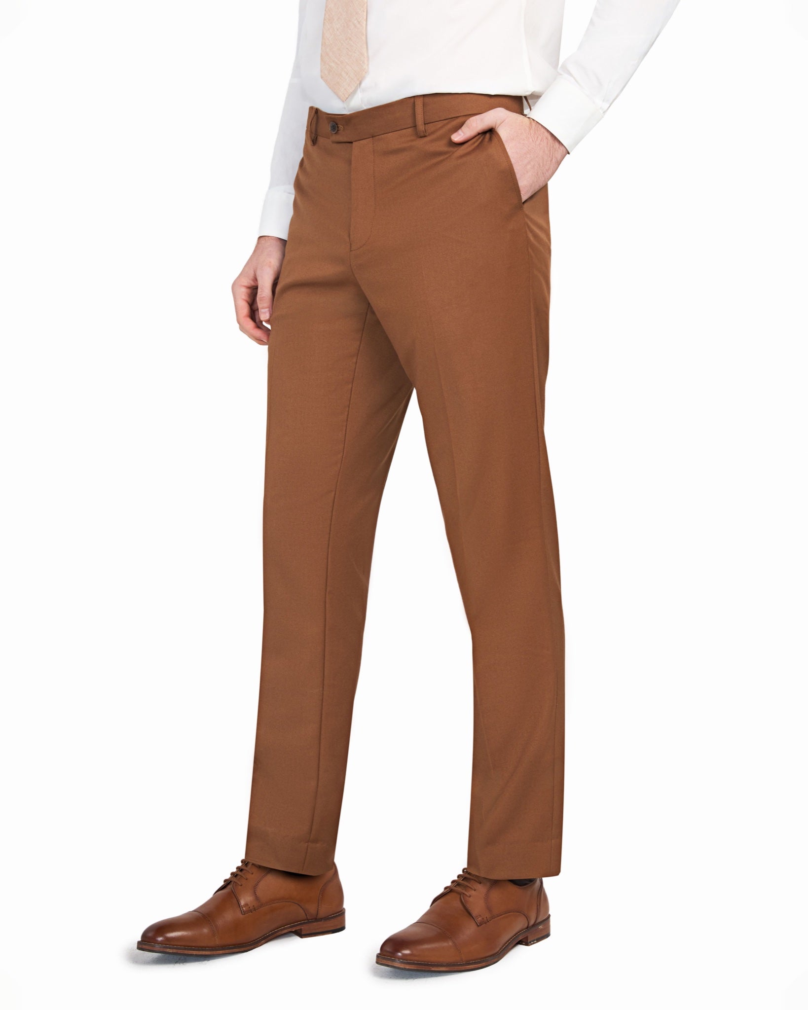 Rust Brown 2 Button Suit - view 7
