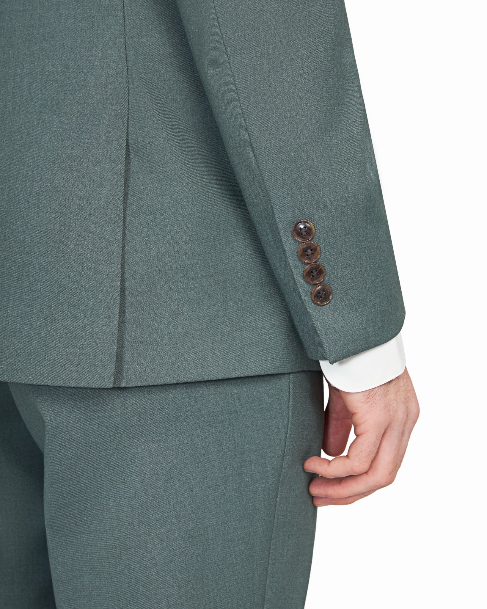 Sage Green 2 Button Suit - view 3