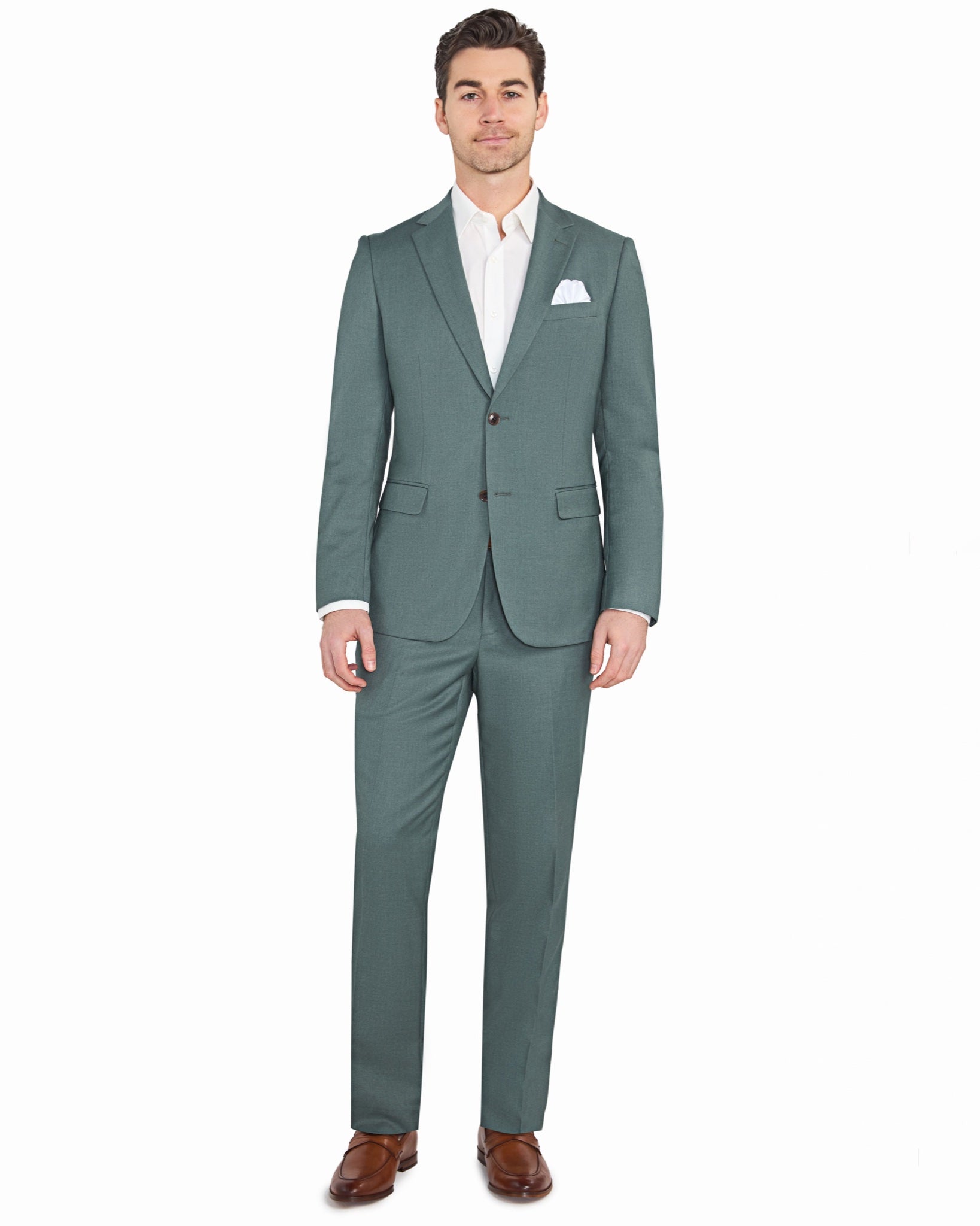 Sage Green 2 Button Suit - view 5
